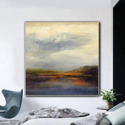 Large Original Abstract Landscape Paintings On Canvas Oil Painting Abstract Fine Art Calming Painting Modern Contemporary Decor Art | AUTUMN LANDSCAPE - Trend Gallery Art | Original Abstract Paintings