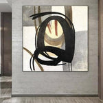 Large Original Black And White Paintings On Canvas Acrylic Fine Art Modern Hotel Decor | PASSAGE