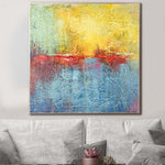 Large Abstract Wall Painting Modern Abstract Oil Painting Colorful Abstract Painting | VERTIGO