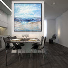 Waves Abstract Painting Ocean Paintings On Canvas Modern Landscape Painting Blue Sea Abstract Paintings On Canvas | THE TENDERNESS OF NATURE - Trend Gallery Art | Original Abstract Paintings